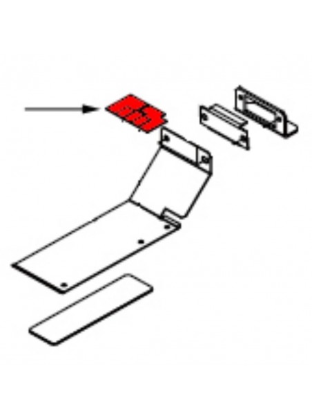 TARGHETTA ADESIVA SU MEDIA CLAMP SX - 1000003651 