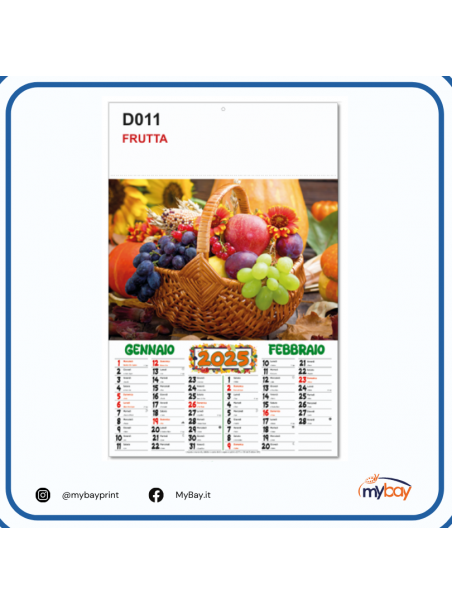 Calendario Illustrato - Frutta