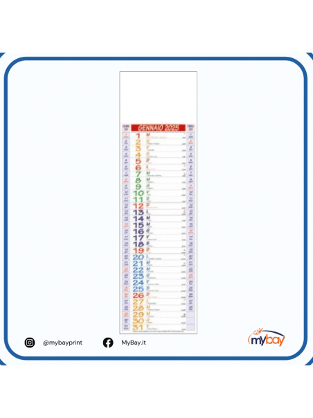 Calendario Olandese - Silhouette