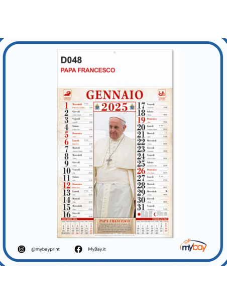 Calendario Illustrato - Papa Francesco