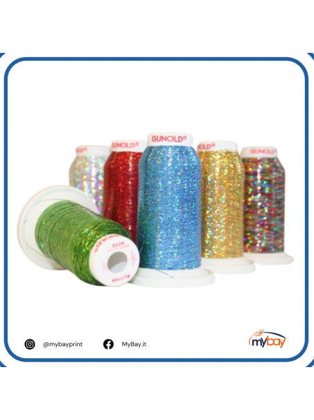 GUNOLD GLITTER rocchetto 1.000 metri titolo 40